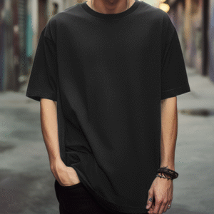 Oversized Plain Black T-Shirt