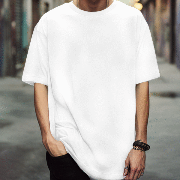 Oversized Plain White T-Shirt